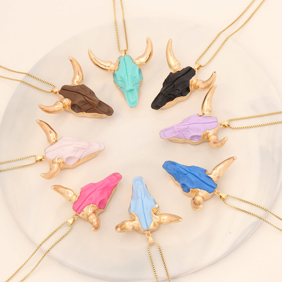 Cow Skull Necklace